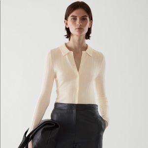 COS Merino Wool Cardigan Top NWT